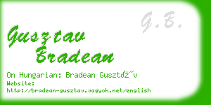 gusztav bradean business card